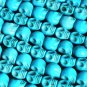 10 Strand 15inch Jewelry Findings Accessories Blue Turquoise Skull Beads ZZ5207