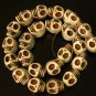 10 Strand (23pcs/s) Jewelry Findings Accessories White Turquoise Skull Beads ZZ5008