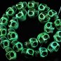 10 Strand (23pcs/s) Jewelry Findings Accessories Green Turquoise Skull Beads ZZ5025