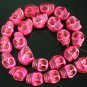 10 Strand (23pcs/s) Jewelry Findings Accessories Hot Pink Turquoise Skull Beads ZZ5073