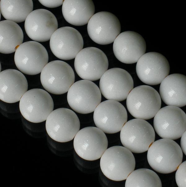 10 Strand 15inch Polished White Gemstone Loose 0.3inch Beads ZZ5085