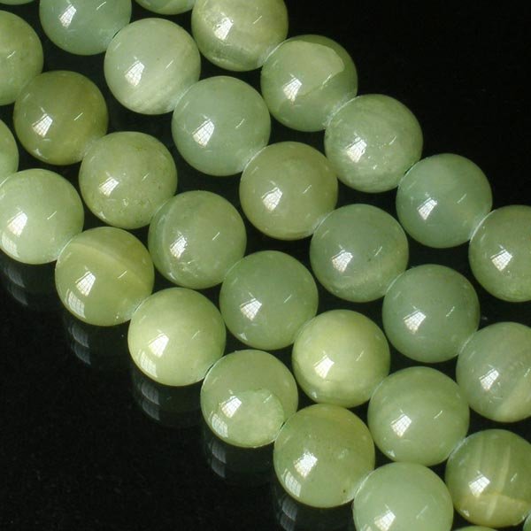 10 Strand 15inch Polished Light Green Gemstone Loose 0.3inch Beads ZZ5087