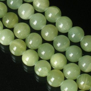 10 Strand 15inch Polished Light Green Gemstone Loose 0.3inch Beads ZZ5087