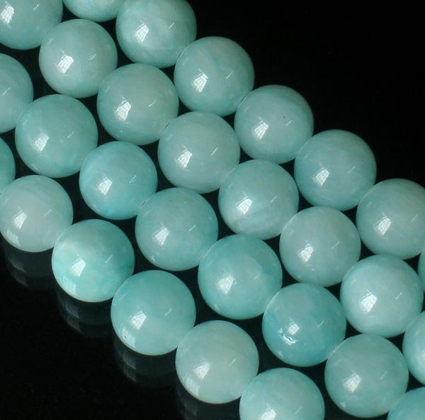 10 Strand 15inch Polished Light Blue Gemstone Loose 0.3inch Beads ZZ5096