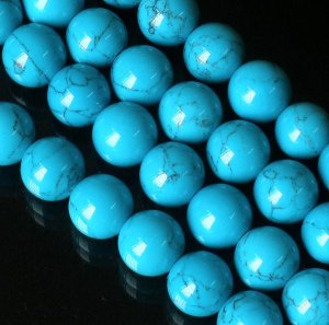 10 Strand 15inch Polished Blue Gemstone Loose 0.3inch Beads ZZ5098
