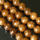 10 Strand 15inch Polished Brown Gemstone Loose 0.3inch Beads ZZ5099