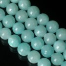 10 Strand 15inch Polished Light Blue Gemstone Loose 0.5inch Beads ZZ5095