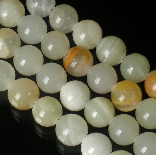 10 Strand 15inch Polished Light Color Gemstone Loose 0.5inch Beads ZZ5096