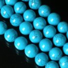 10 Strand 15inch Polished Blue Gemstone Loose 0.5inch Beads ZZ5097