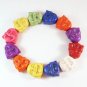 10 Strands Turquoise Howlite Smile Mixed Colorful Buddhist Buddha Beads(12pcs)