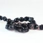 10 Strands 15inch Turquoise Howlite Black Skull Beads