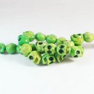10 Strands 15inch Turquoise Howlite Green Skull Beads