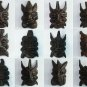12 pcs Hand carved wood chinese guizhou fengshui black folk art mask DZ8