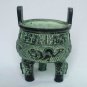 Alloy Bronze Chinese Exquisite Veins Pattern Ding Pot Imitation EZ037