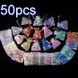 50pcs Mixed 2.7x3.5inch(7x9cm) Organza Bags Pouch for Gift Jewelry Random Design