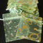 50pcs Mint Light Green 2.7x3.5inch(7x9cm) Organza Bags Pouch for Gift Jewelry Random Design