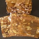 50pcs Brown Coffee 2.7x3.5inch(7x9cm) Organza Bags Pouch for Gift Jewelry Random Design