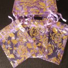 50pcs Purple 2.7x3.5inch(7x9cm) Organza Bags Pouch for Gift Jewelry Random Design