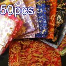 50pcs Mixed 3.5x4.6inch(9x12cm) Organza Bags Pouch for Gift Jewelry Random Design