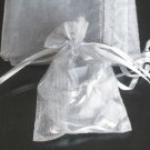 50pcs Silver Gray 4.5x6.5inch(12x17cm) Organza Bags Pouch for Gift Jewelry Solid Color
