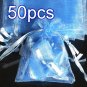 50pcs Baby Blue 6.5x9inch(17x23cm) Organza Bags Pouch for Gift Jewelry Solid Color