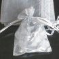 50pcs Silver Gray 6.5x9inch(17x23cm) Organza Bags Pouch for Gift Jewelry Solid Color
