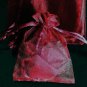 50pcs Dark Wine Red 6.5x9inch(17x23cm) Organza Bags Pouch for Gift Jewelry Solid Color