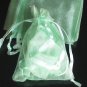 50pcs Mint Light Green 6.5x9inch(17x23cm) Organza Bags Pouch for Gift Jewelry Solid Color
