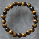 Wholesale 12pcs Natural Tiger Eye Gemstone Buddhist Mala Bracelet BG21