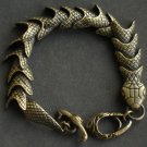 Wholesale 12pcs Alloy Zinic Brass Men's Gift Joint Section Snake Python Boa Anaconda Bracelet