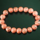 Wholesale 12pcs Tibetan Pink Red Gemstone Bead Buddhist Mala Bracelet WZ221