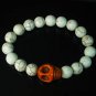 Wholesale 12pcs Turquoise Colorful Orange Skull Beads White Veins Ball Beads Stretch Bracelet ZZ2133