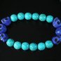 Wholesale 12pcs Turquoise Colorful Purple Skull Blue Veins Beads Stretch Bracelet ZZ2176
