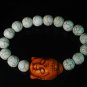 Wholesale 12pcs Turquoise Orange Buddha White Veins Beads Stretch Bracelet ZZ2230