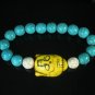 Wholesale 12pcs Turquoise Yellow Buddha White Blue Veins Beads Stretch Bracelet ZZ2377