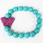Wholesale 12pcs Turquoise Purple Butterfly Baby Blue Veins Beads Stretch Bracelet ZZ2418