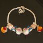 Plated Aldary Adjustable Chains Colorful Glass Beads Europe Bracelet EZ2094