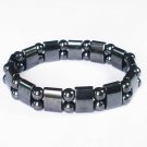 Natural Hematite Magnet Therap Health Hygienical Beads Stretchy Bracelet EG24
