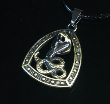 Tungsten Bronze Alloy Plated Snake Pendant EB022