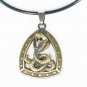 Tungsten Bronze Alloy Plated Snake Pendant EB022