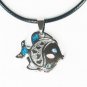 Tungsten Bronze Alloy Plated Fish Pendant EB023