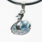 Tungsten Bronze Alloy Plated Swan Pendant EB025