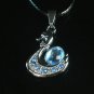 Tungsten Bronze Alloy Plated Swan Pendant EB025