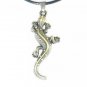 Tungsten Bronze Alloy Plated Lizard Pendant EB027
