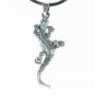 Tungsten Bronze Alloy Plated Lizard Pendant EB028