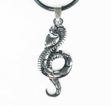 Tungsten Bronze Alloy Plated Snake Pendant EB030