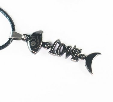 Tungsten Bronze Alloy Plated Love Fish Pendant EB033
