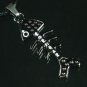 Tungsten Bronze Alloy Plated Love Fish Pendant EB034