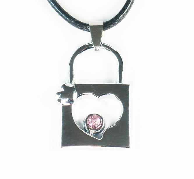 Tungsten Bronze Alloy Plated Love Lock Pendant EZ059