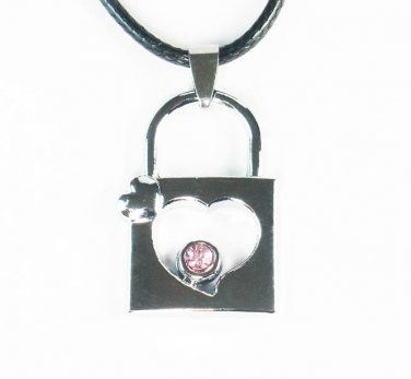 Tungsten Bronze Alloy Plated Love Lock Pendant EZ059